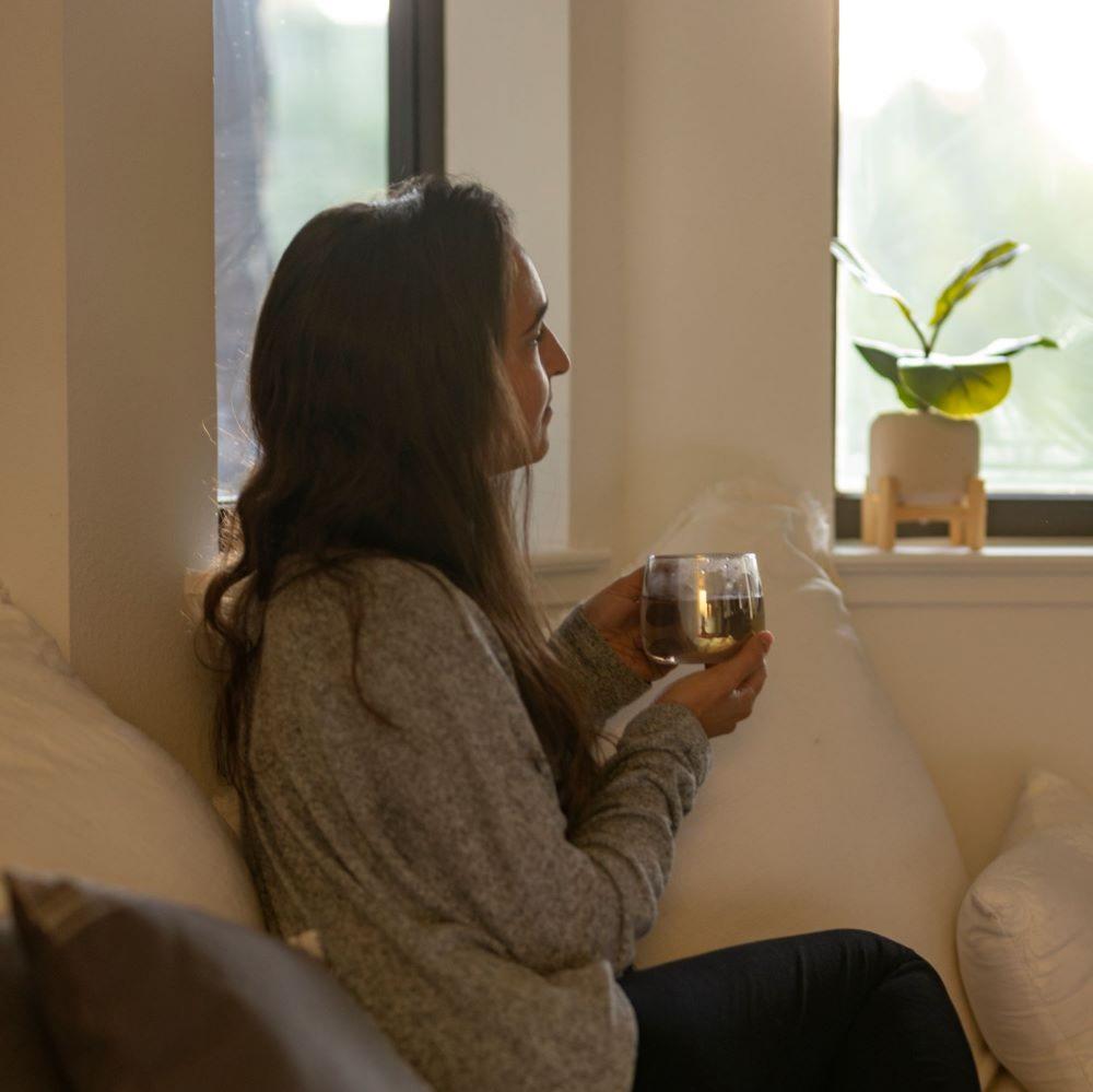 Woman with Teacup