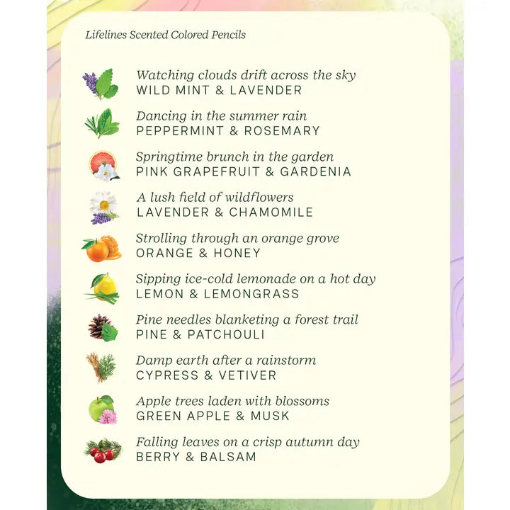 Scented Pencils colors