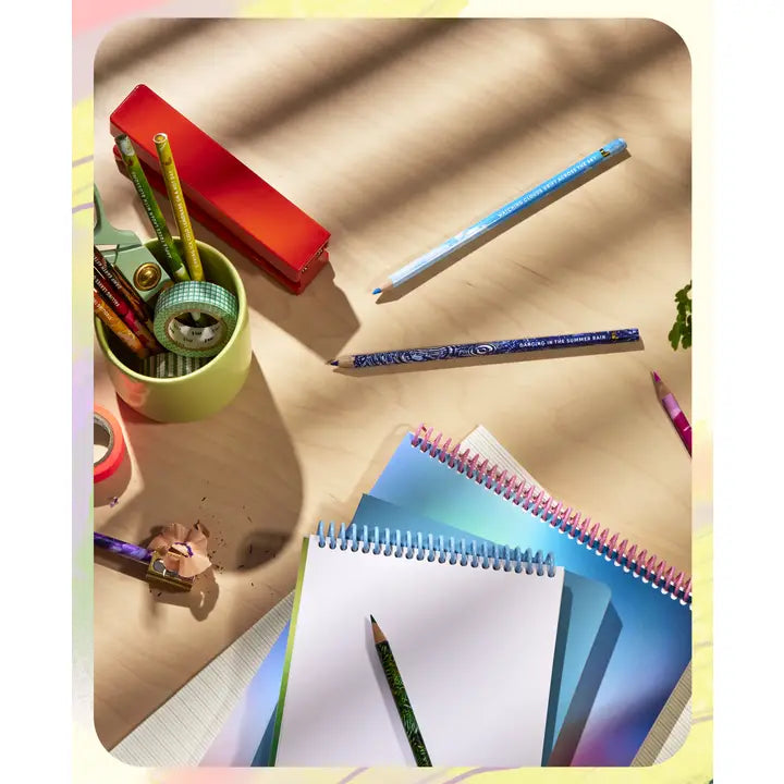 Table with office supplies