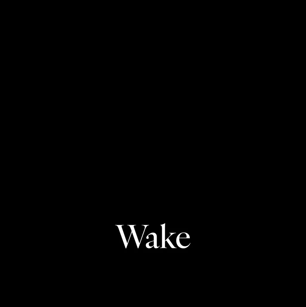 text on black background