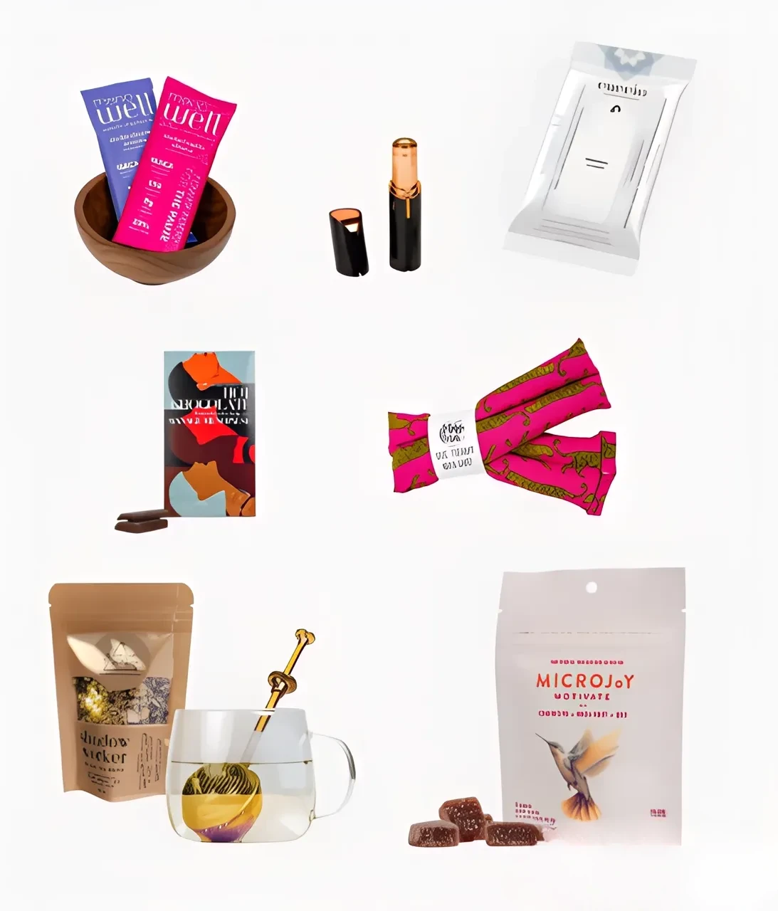 Bunch of items in giftbox