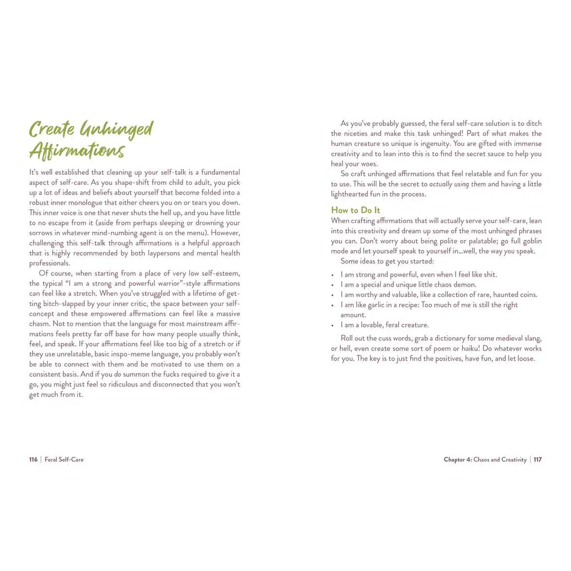 Feral Self-Care Book