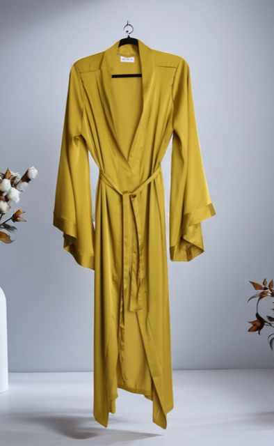 Moonbow Satin Kimono Robe