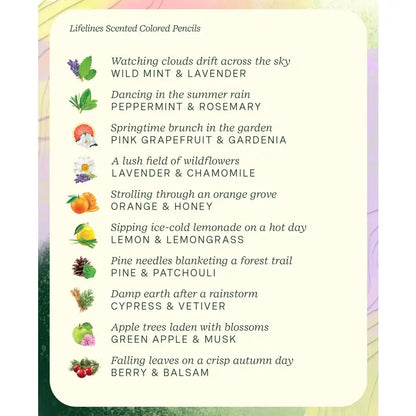 Scented Pencils colors